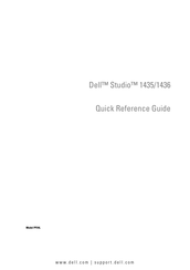 Dell Studio 1436 Quick Reference Manual