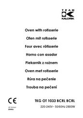 Team Kalorik TKG OT 1033 BCRL Instructions Manual