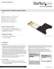 Startech.com CB2EC Instruction Manual