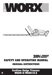Worx 20V PowerShare WG261E.X Original Instructions Manual