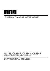 Thurlby Thandar Instruments QL355P Instruction Manual