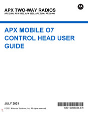 Motorola ASTRO APX O7 User Manual