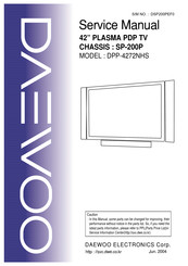 Daewoo DPP-4272NHS Service Manual