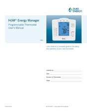 Duke Energy HoM Energy Manager IT801 User Manual