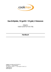 Diamond cookmax CXGFTD777LR/700 Operating Instructions Manual