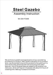 Dancover MA-OB-HTG006 Assembly Instructions Manual