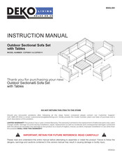 DEKO LIVING COP30111 Instruction Manual