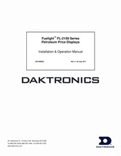Daktronics Fuelight FL-2109 Series Installation & Operation Manual