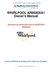 Whirlpool AR0500XA Use And Care Manual
