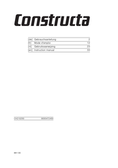 CONSTRUCTA 9000472450 Instruction Manual
