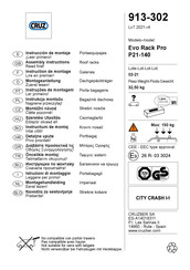 Cruz Evo Rack Pro P21-140 Assembly Instructions Manual