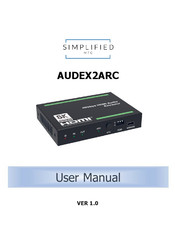 Simplified MFG AUDEX2ARC User Manual