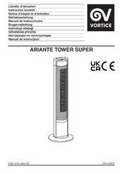 Vortice ARIANTE TOWER Instruction Booklet