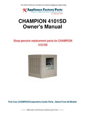 Champion Essick 4101 SD Owner's Manual