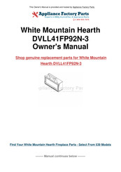 Empire Comfort Systems Boulevard CONTEMPORARY DVLL41FP92P-3 Installation Instructions And Owner's Manual