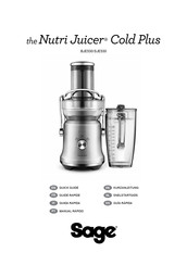 Sage he Nutri Juicer Cold Plus Quick Manual