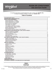 Whirlpool WHHW081AW Use And Care Manual
