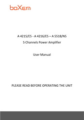 boXem A 5518/N5 User Manual