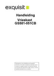 Exquisit GS581-051CB Manual