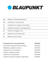 Blaupunkt 5SB 89030 Instructions On Mounting An Use