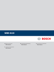 Bosch WBE 4110 Repair Instructions