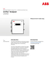ABB UviTec UV254 Operating Instructions Manual
