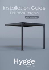Hygge Aluminum Louvers Pergola 3x3m Installation Manual