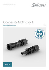 Staubli MC4-Evo 1 Assembly Instructions Manual
