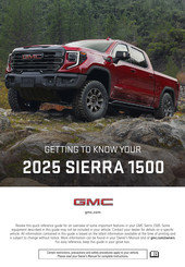 GMC SIERRA 1500 2025 Getting To Know Manual