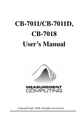Measurement Computing CB-7011D User Manual
