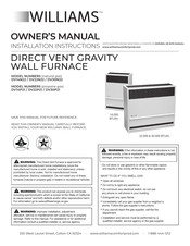 Williams DV22P21 Owner's Manual