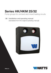 Watts HK25-KH Installation And Operating Manual