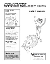 Pro-Form PFEL3905.2 User Manual