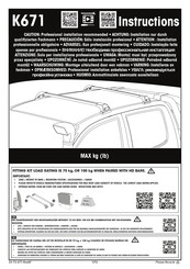 Yakima K671 Instructions Manual