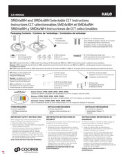 Cooper Lighting Solutions HALO SMD4 WH Series Instructions Manual