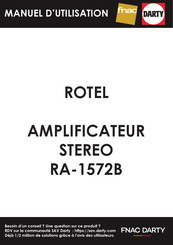Rotel RA-1572B Owner's Manual