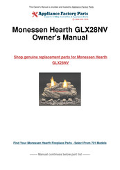 Monessen Hearth GLX28NV Installation And Operating Instructions Manual