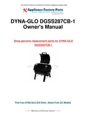 Dyna-Glo DGSS287CB-D Manual
