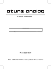 ATUNE ANALOG SBB-A5528 Instruction Manual