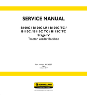 New Holland B115C TC Service Manual
