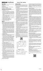 Broan NuTone S97012925 Manual