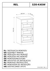 GALA MEBLE REL S30-K4SW Assembly Manual