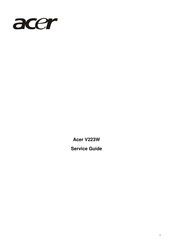Acer V223W Service Manual