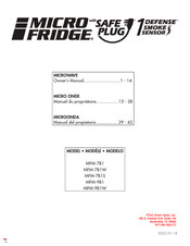 MicroFridge MFM-9B1W Owner's Manual