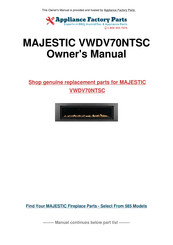 Vermont Castings VWDV70NTSC Installation And Operating Instructions Manual
