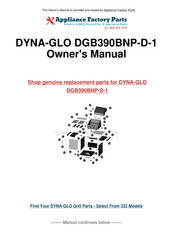 Dyna-Glo DGB390BNP-D Manual