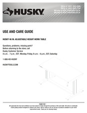 Husky HOLT46XDBJ2CA Use And Care Manual