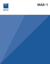 METER MAS-1 Manual