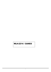 Cameo WLN-2214 Manual