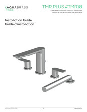 aquabrass TMR PLUS TMR18PC Installation Manual